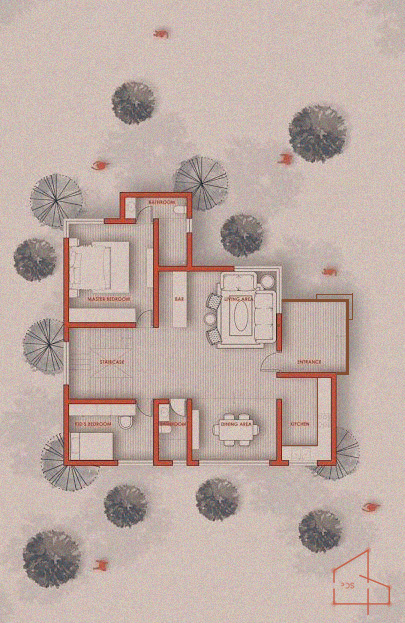 Architectural technical drawing overview